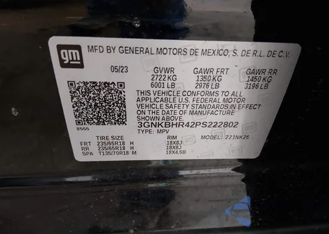 2023 Chevrolet Blazer Awd 2Lt from USA, damaged, VIN 3GNKBHR42PS222802